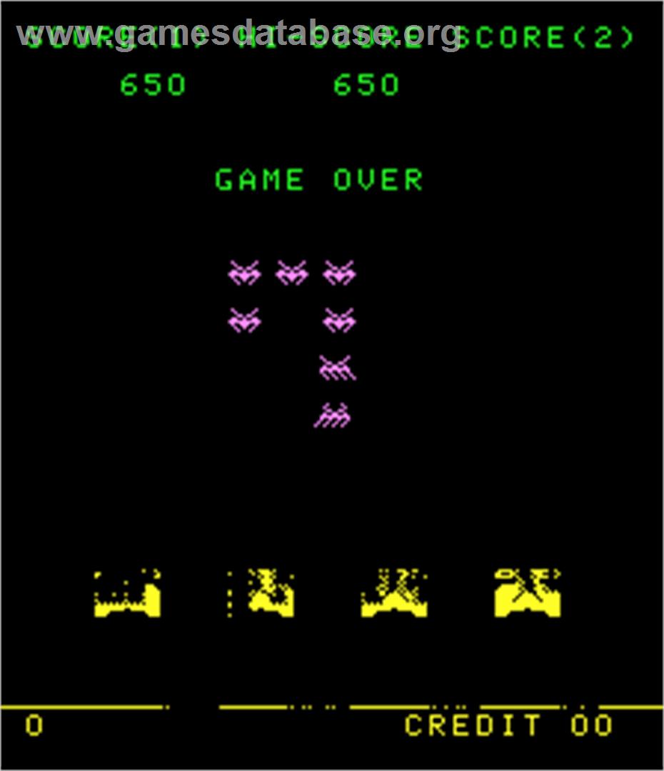 Cosmic Monsters 2 - Arcade - Artwork - Game Over Screen