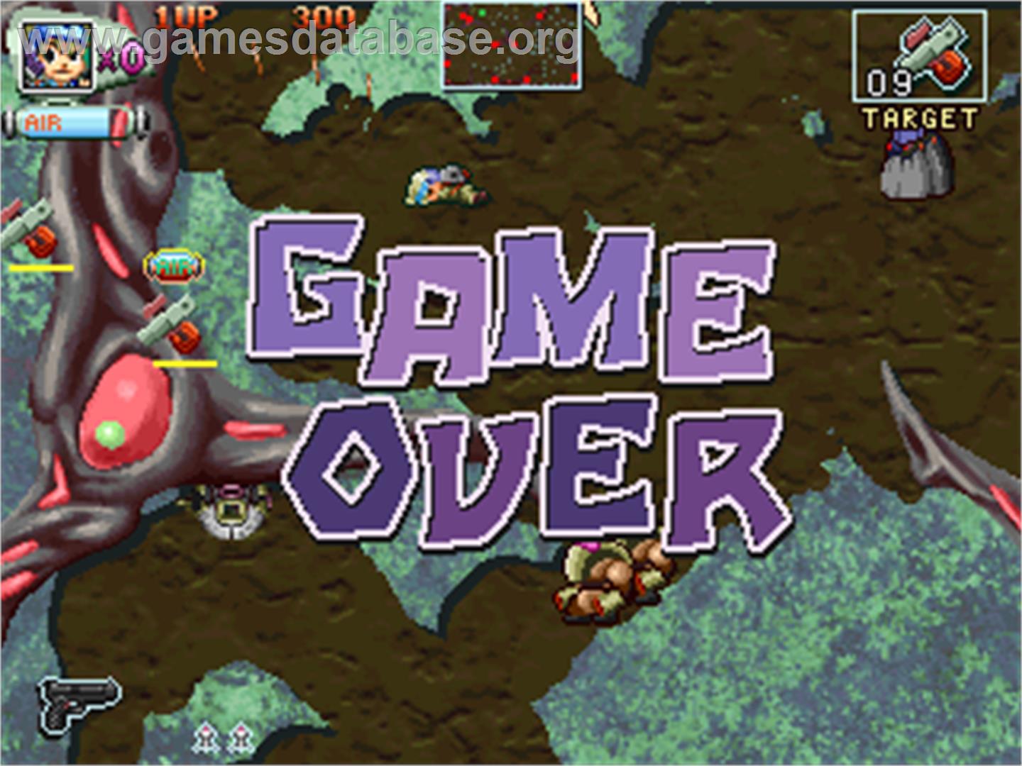 Crazy War - Arcade - Artwork - Game Over Screen