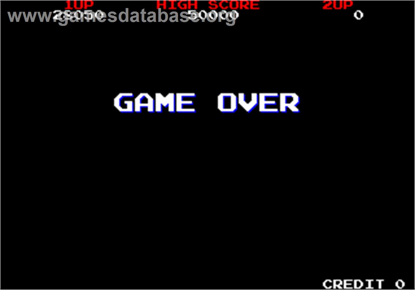 Crime City - Arcade - Artwork - Game Over Screen