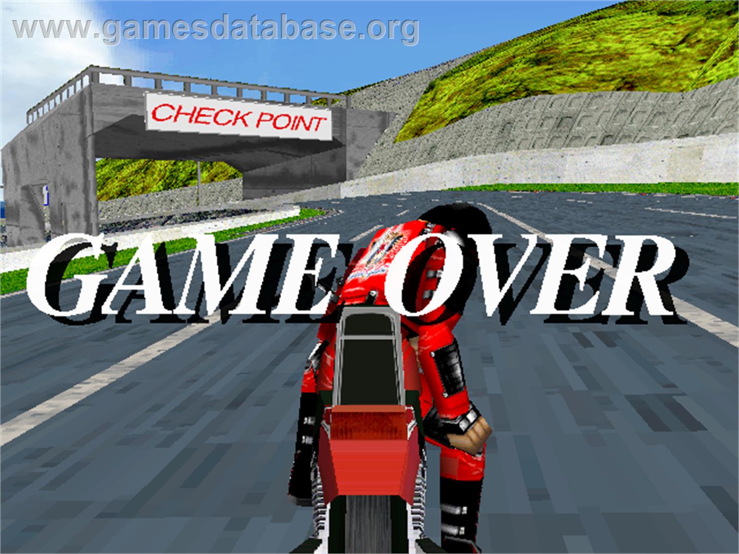 Cyber Cycles - Arcade - Artwork - Game Over Screen