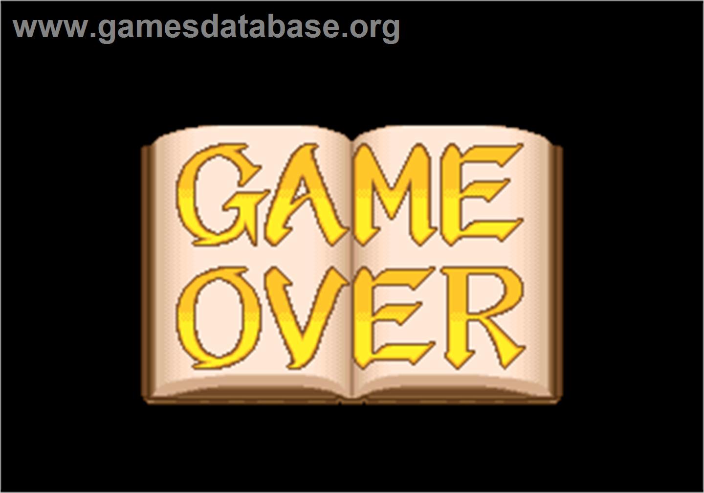 Daitoride - Arcade - Artwork - Game Over Screen