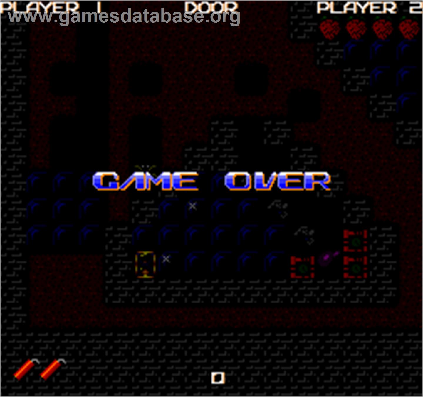 Dangerous Dungeons - Arcade - Artwork - Game Over Screen