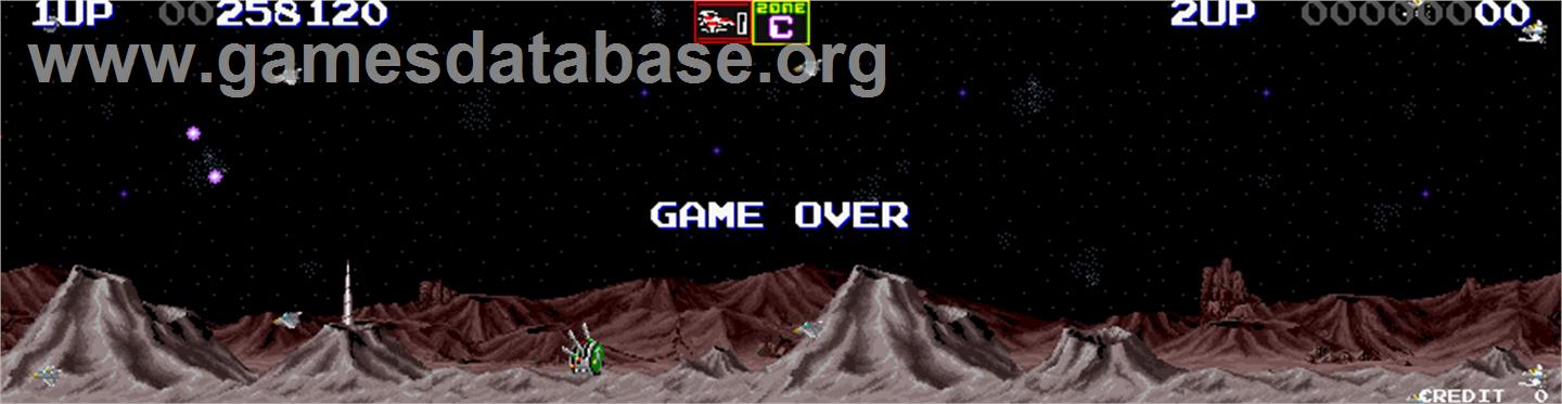 Darius II - Arcade - Artwork - Game Over Screen