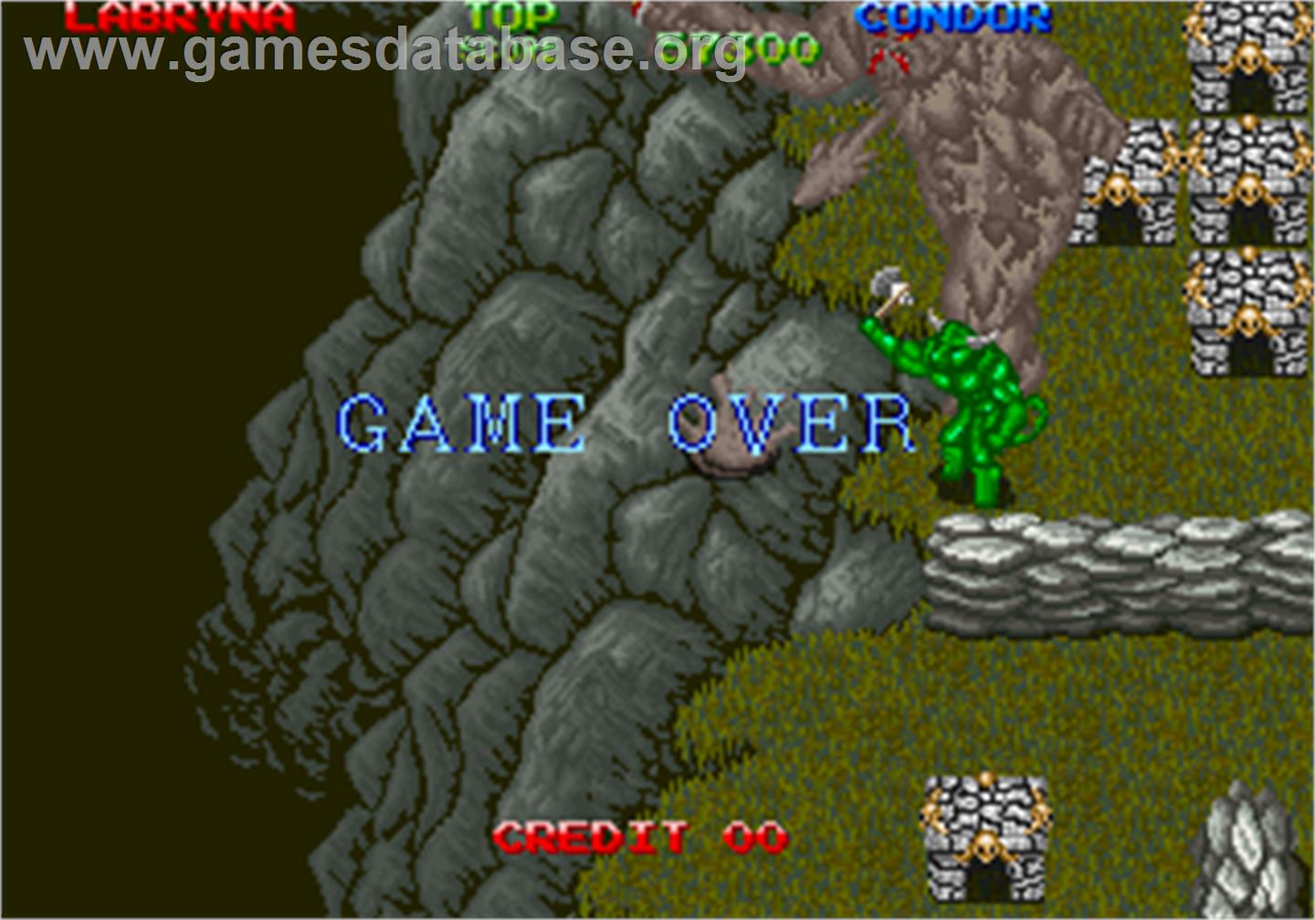 Dark Adventure - Arcade - Artwork - Game Over Screen