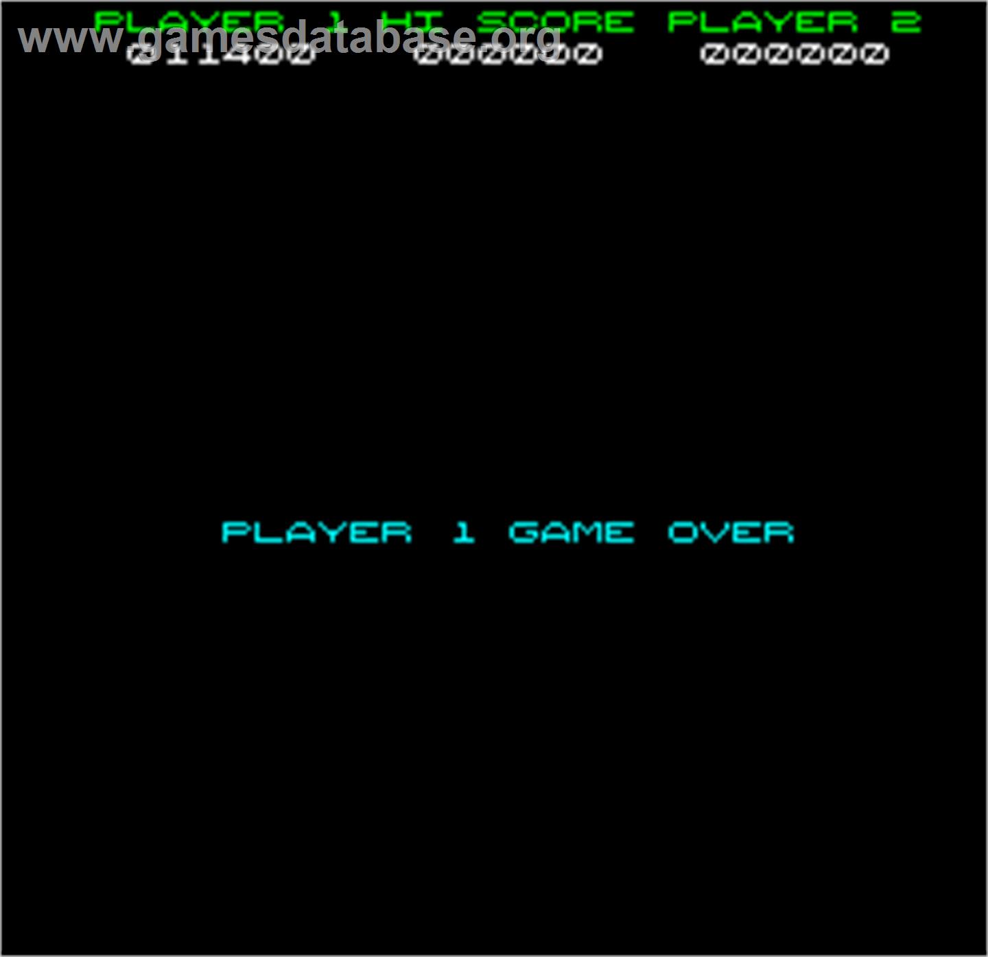 Dazzler - Arcade - Artwork - Game Over Screen