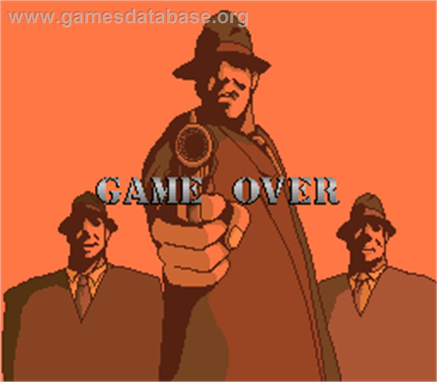 Dead Angle - Arcade - Artwork - Game Over Screen