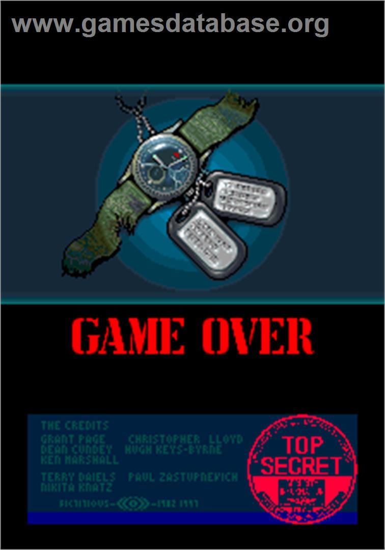 Desert War / Wangan Sensou - Arcade - Artwork - Game Over Screen