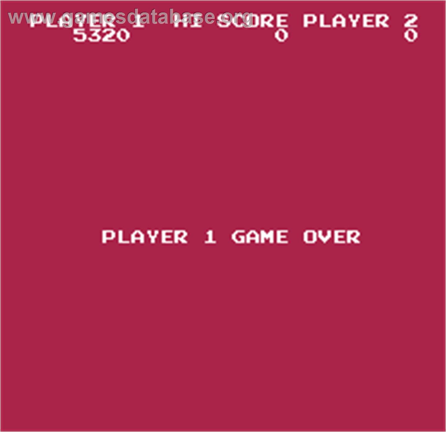Digger - Arcade - Artwork - Game Over Screen