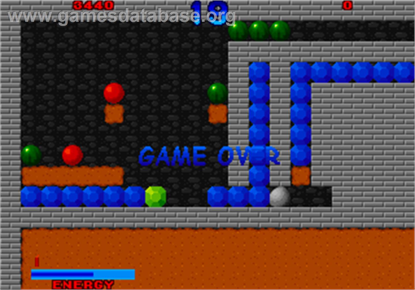 Digger Man - Arcade - Artwork - Game Over Screen