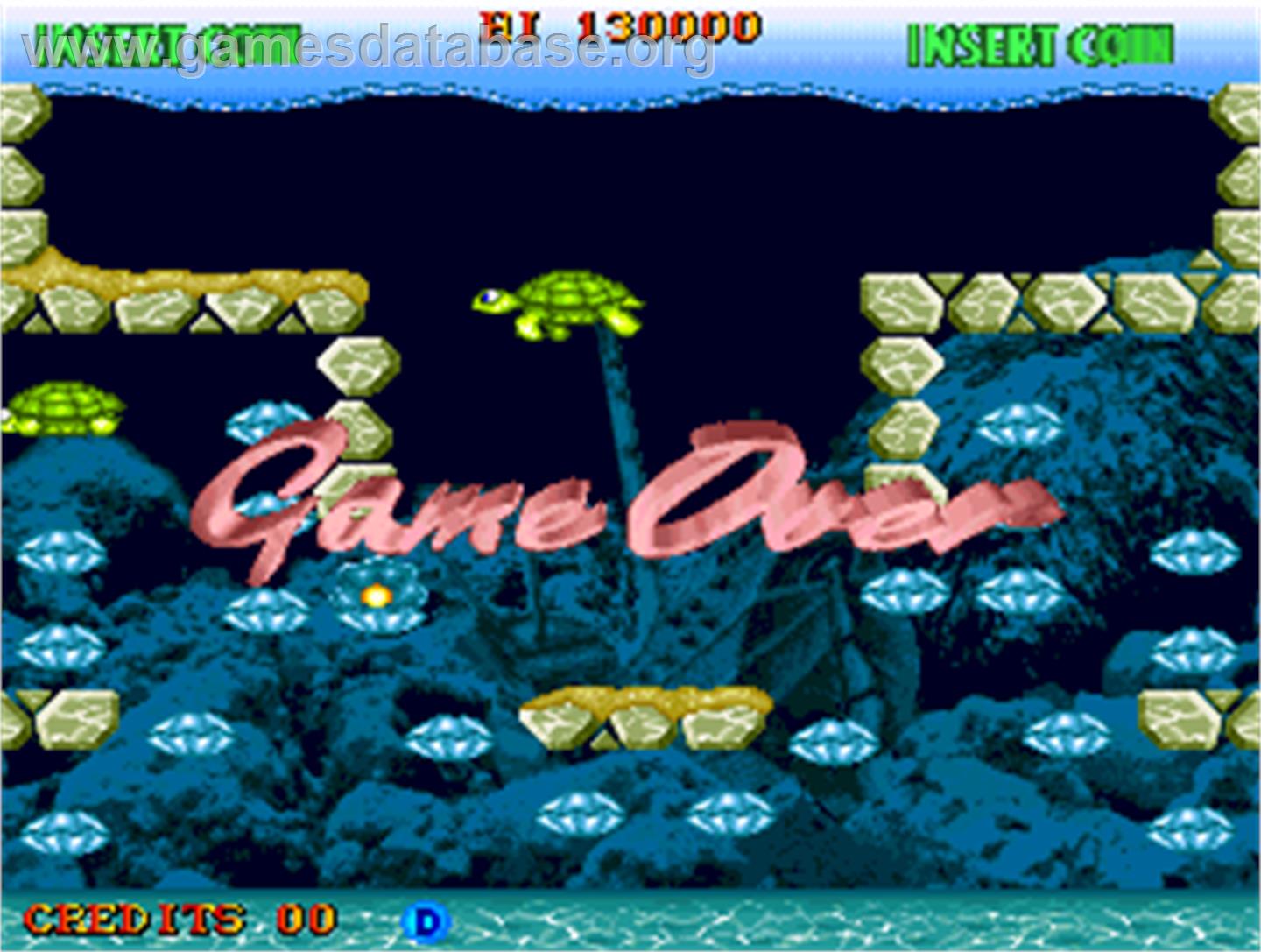 Diver Boy - Arcade - Artwork - Game Over Screen