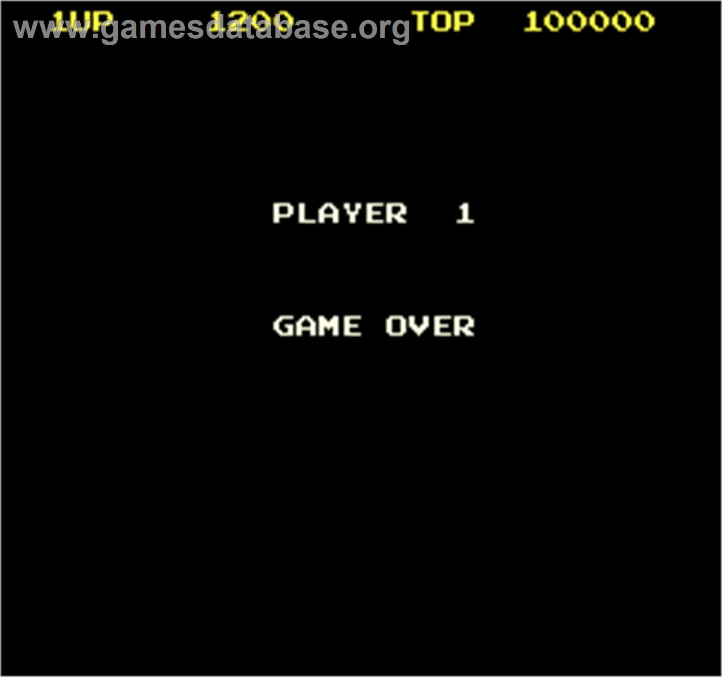 Dog-Fight - Arcade - Artwork - Game Over Screen
