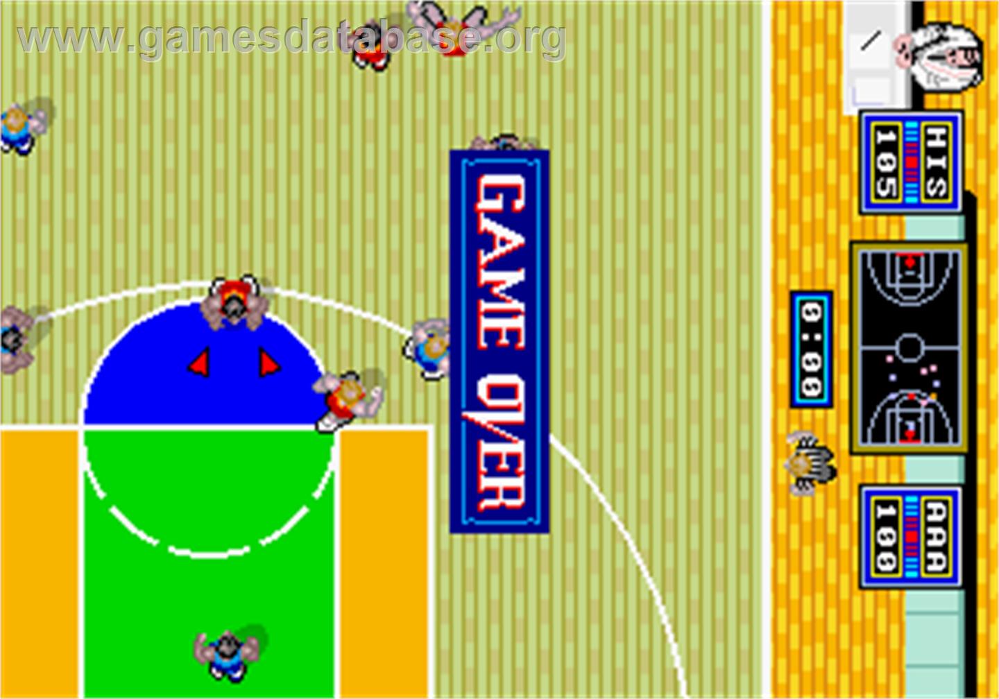 Dunk Shot - Arcade - Artwork - Game Over Screen