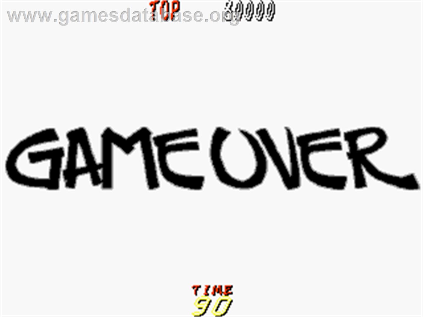 Dyna Gear - Arcade - Artwork - Game Over Screen