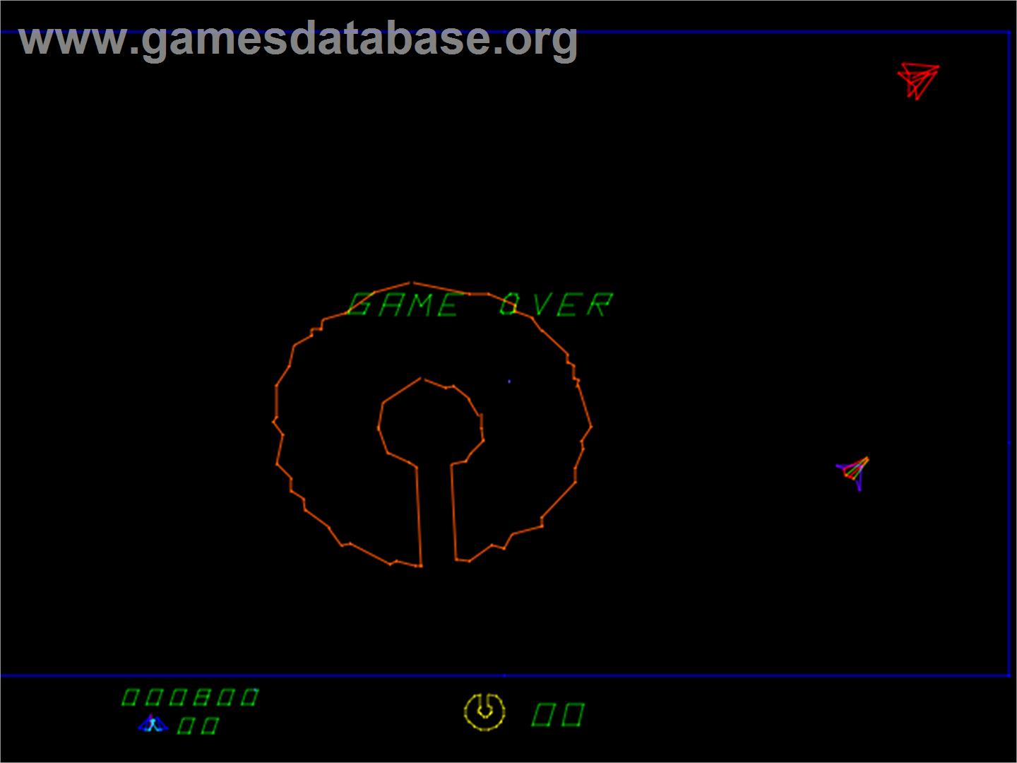 Eliminator - Arcade - Artwork - Game Over Screen