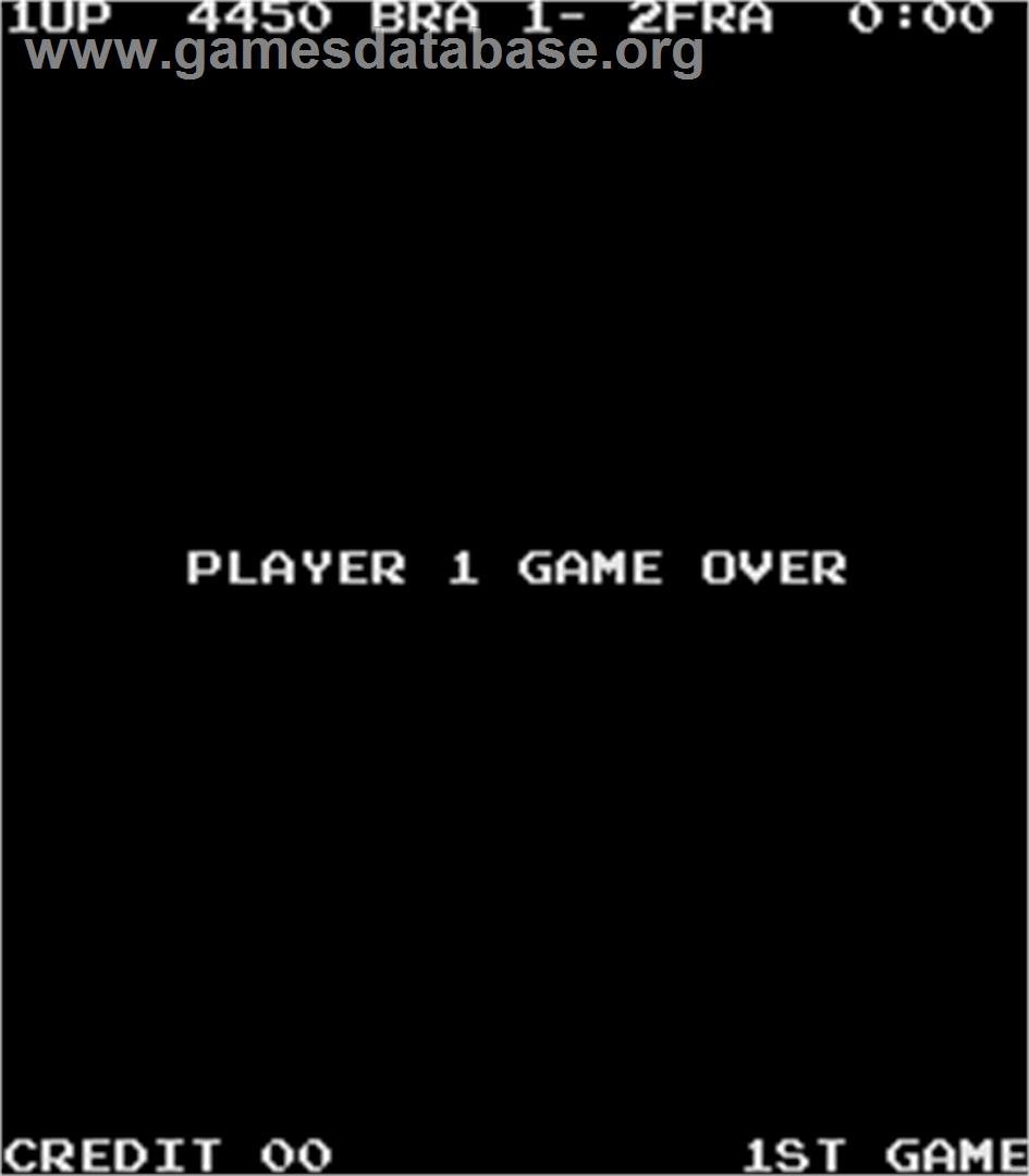 Exciting Soccer - Arcade - Artwork - Game Over Screen