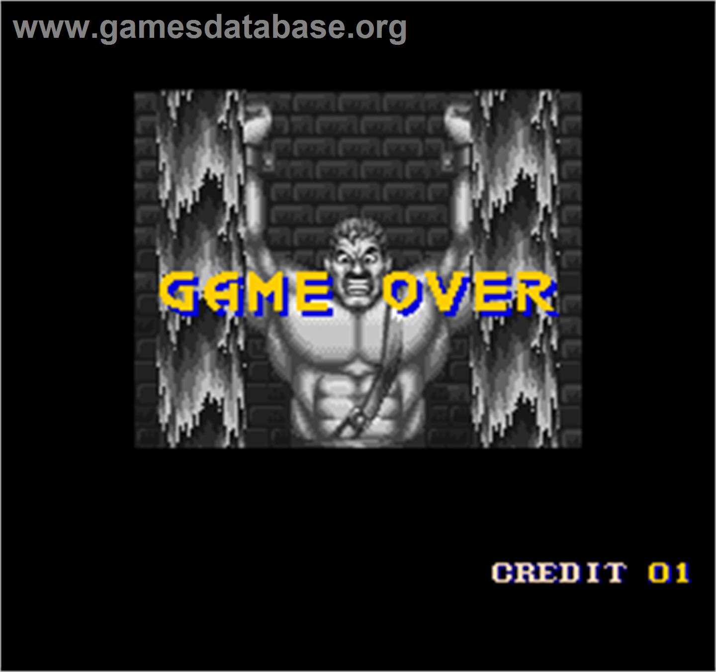 Final Fight 2 - Arcade - Artwork - Game Over Screen