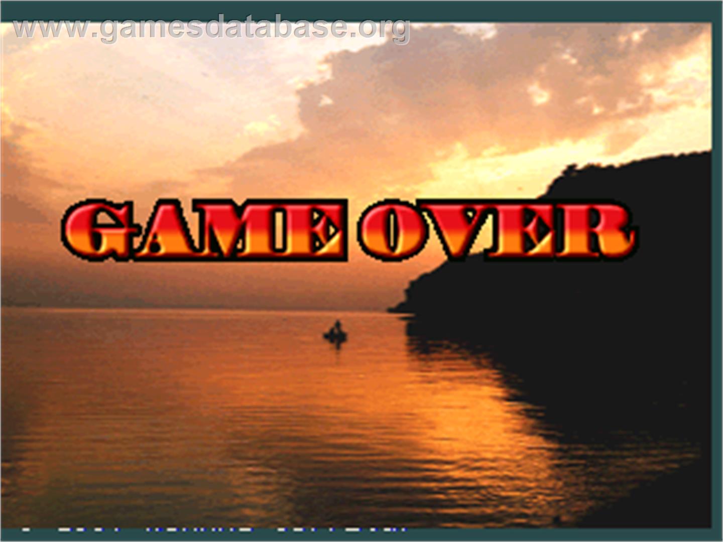 Fisherman's Bait 2 - A Bass Challenge - Arcade - Artwork - Game Over Screen