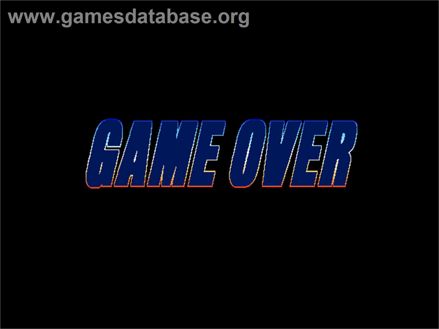 Flame Gunner - Arcade - Artwork - Game Over Screen