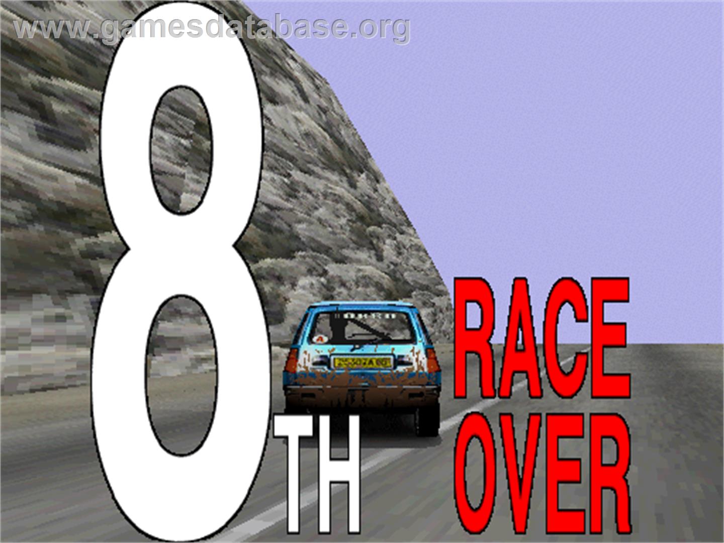 GTI Club - Arcade - Artwork - Game Over Screen
