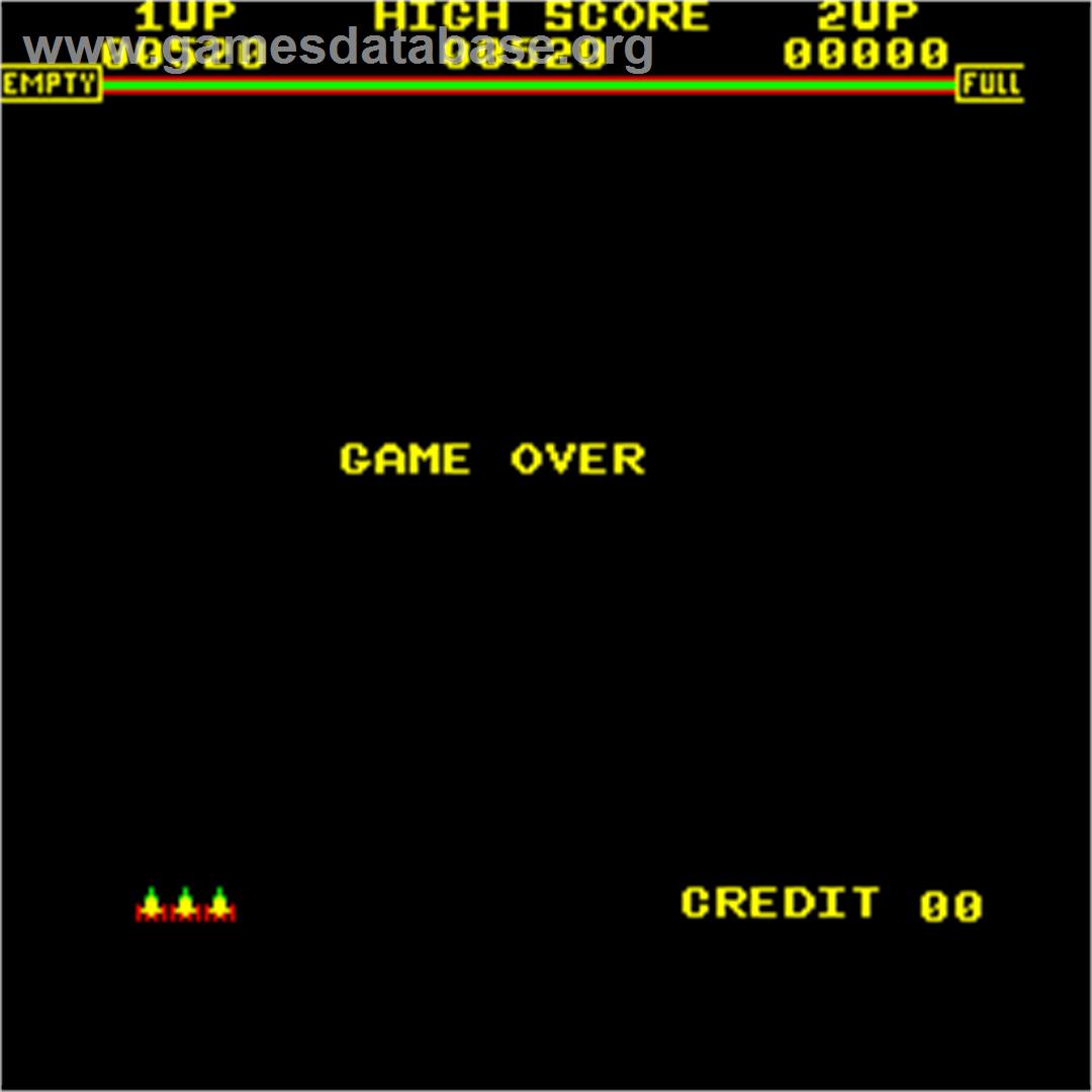 Galaxia - Arcade - Artwork - Game Over Screen