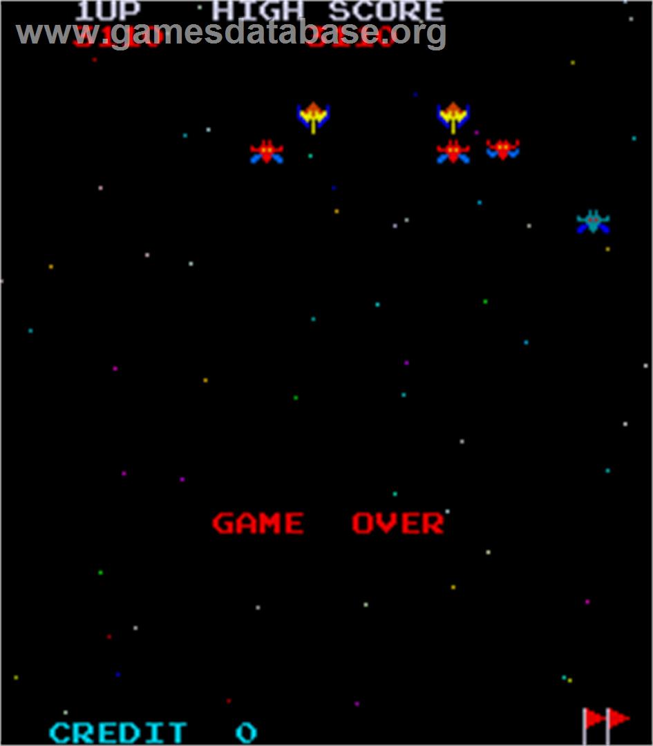 Galaxian Turbo - Arcade - Artwork - Game Over Screen