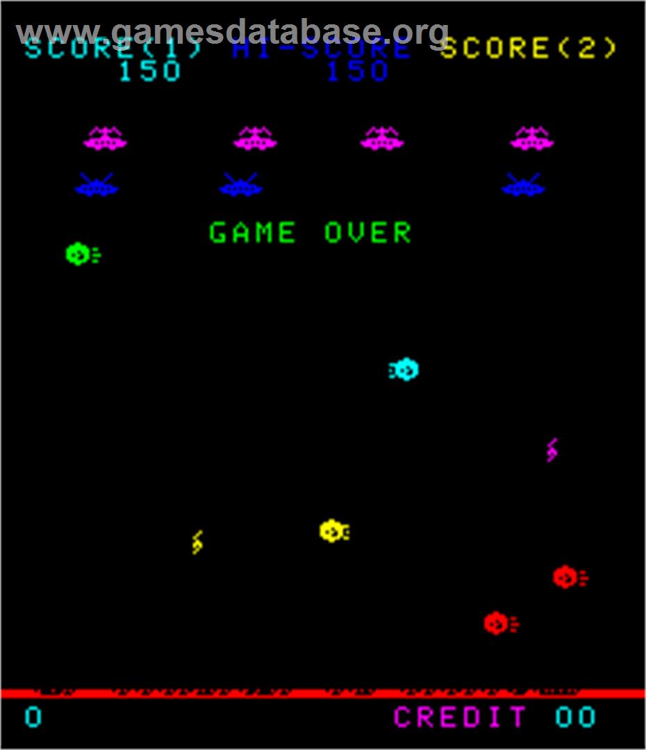 Galaxy Wars - Arcade - Artwork - Game Over Screen