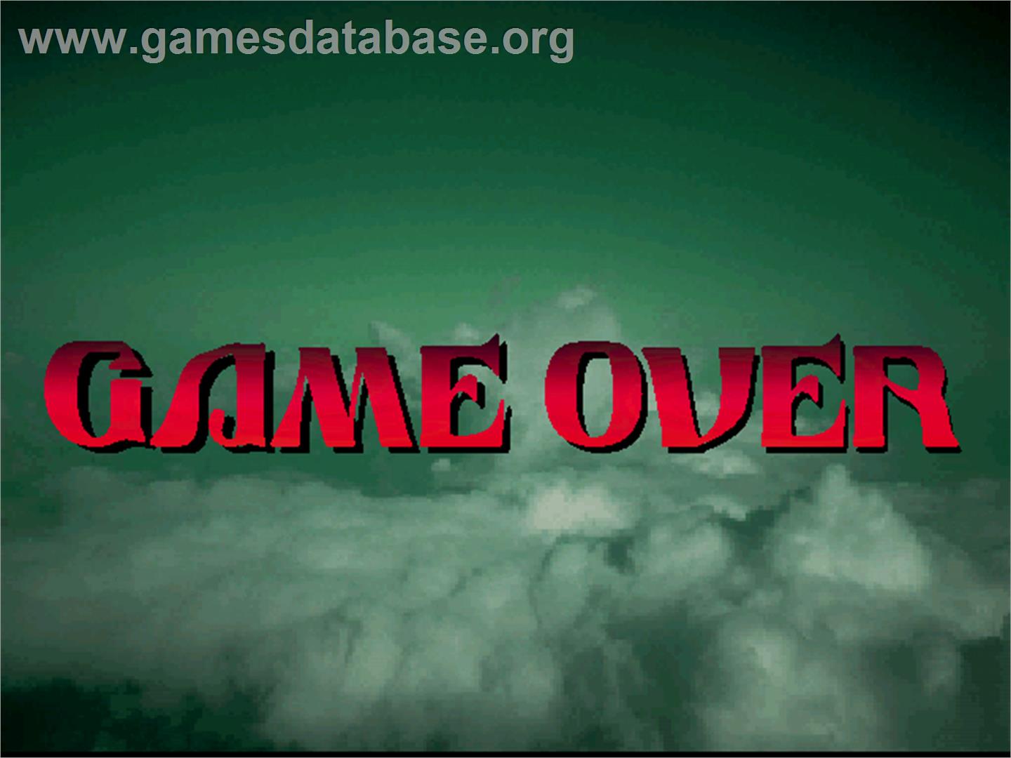 Giga Wing 2 - Arcade - Artwork - Game Over Screen