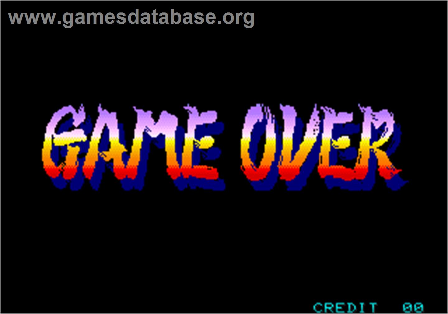 Gouketsuji Ichizoku - Arcade - Artwork - Game Over Screen