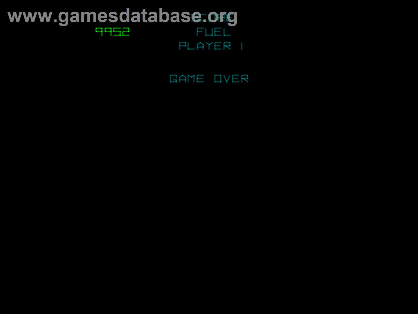 Gravitar - Arcade - Artwork - Game Over Screen