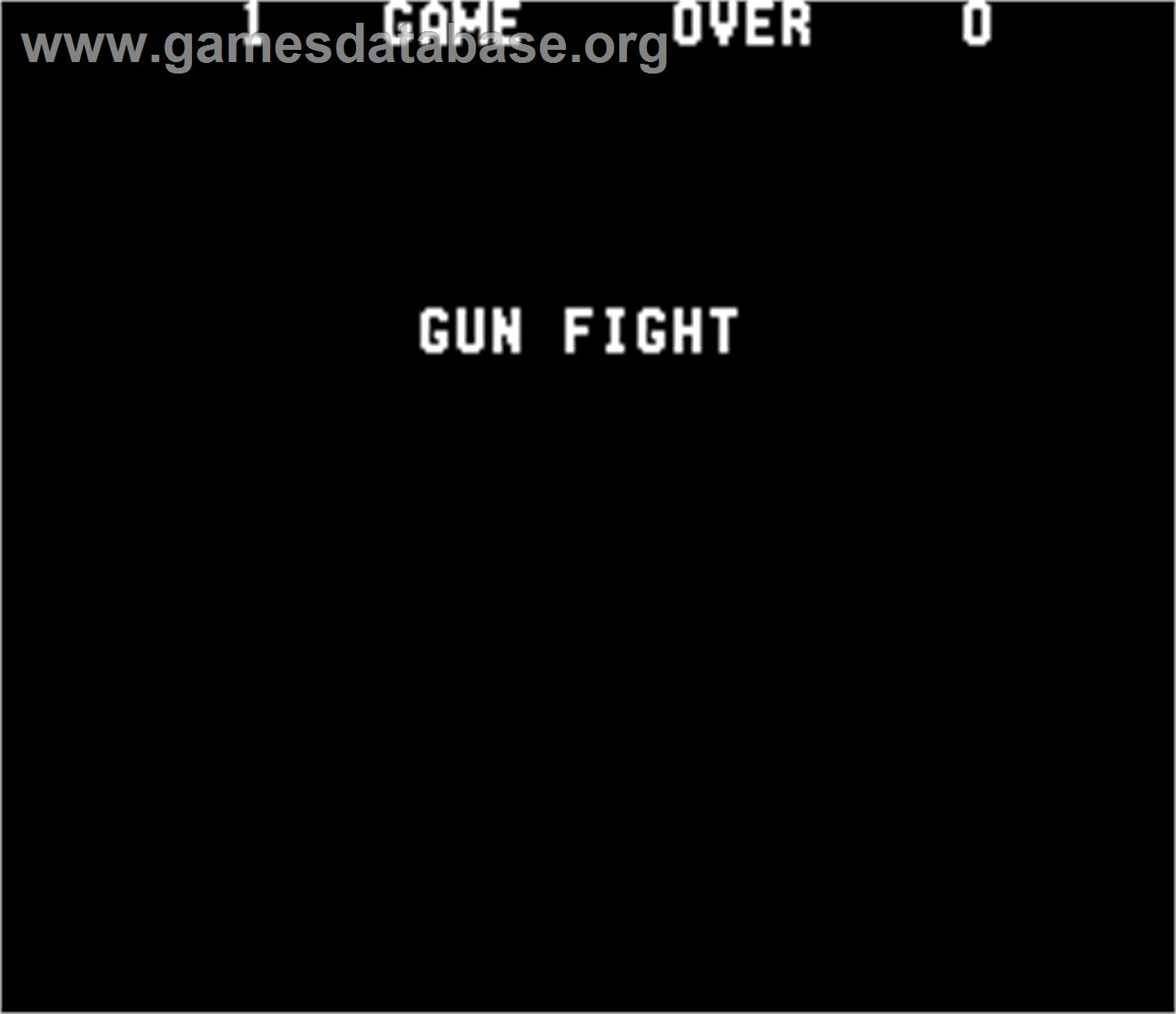 Gun Fight - Arcade - Artwork - Game Over Screen