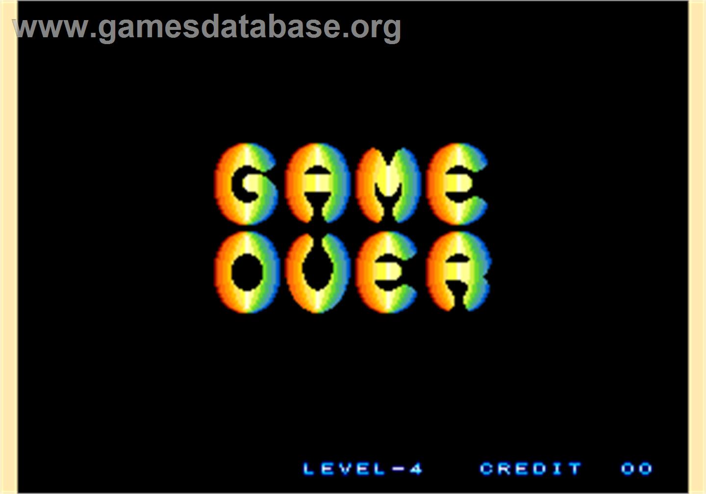 Gururin - Arcade - Artwork - Game Over Screen