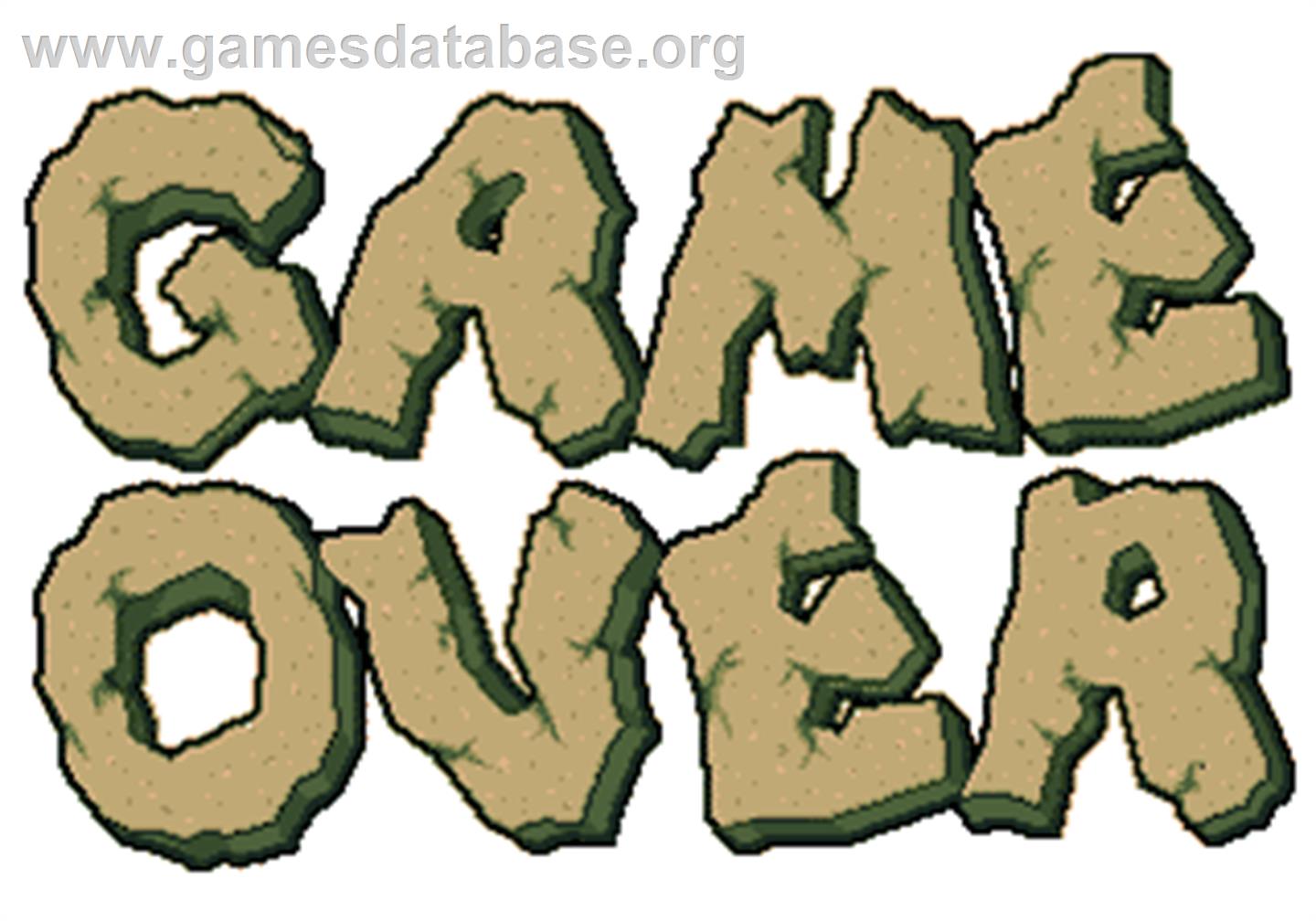 Hammer - Arcade - Artwork - Game Over Screen