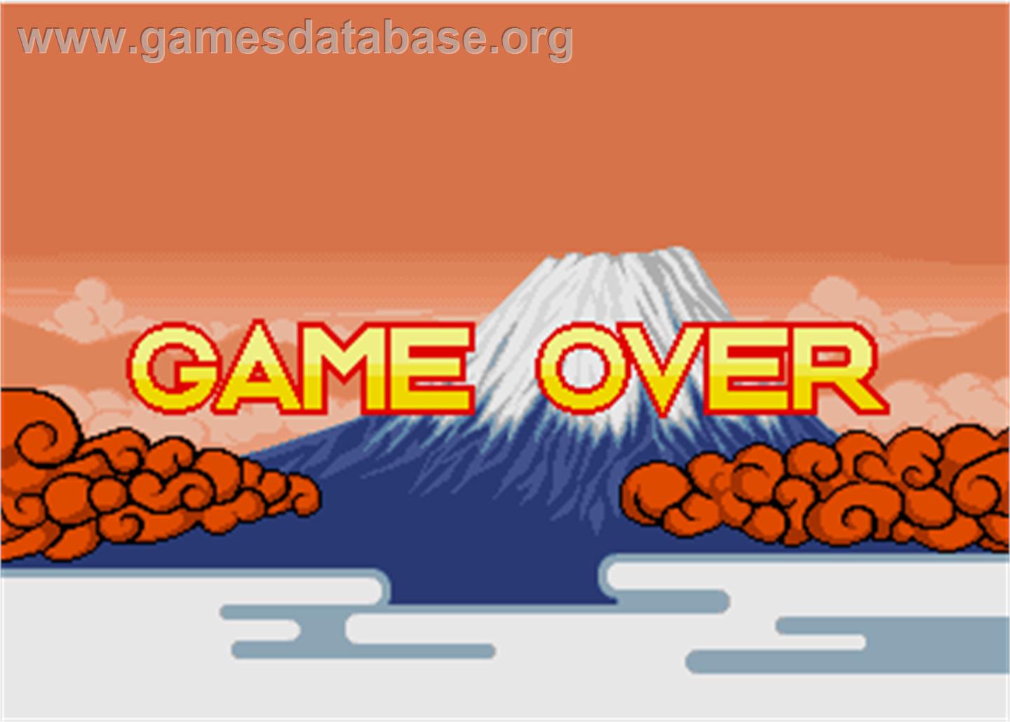 Hanafuda Hana Tengoku - Arcade - Artwork - Game Over Screen