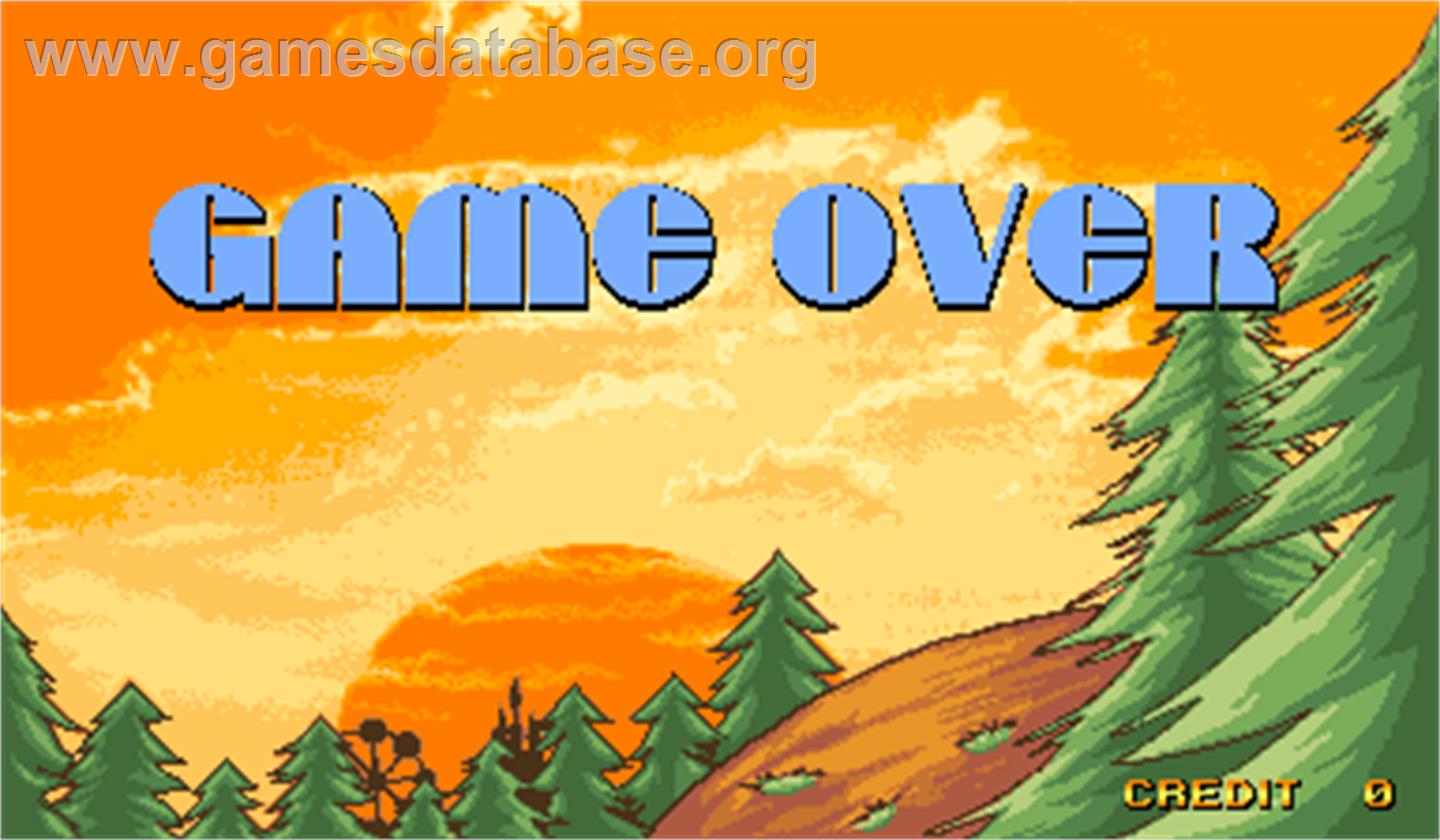 Hebereke no Popoon - Arcade - Artwork - Game Over Screen