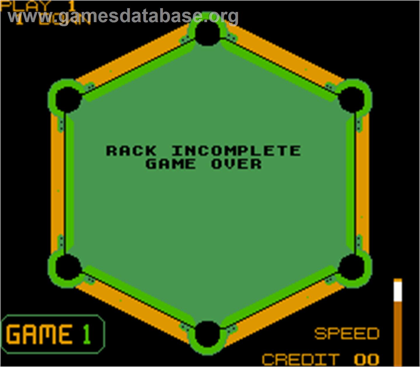 Hex Pool - Arcade - Artwork - Game Over Screen