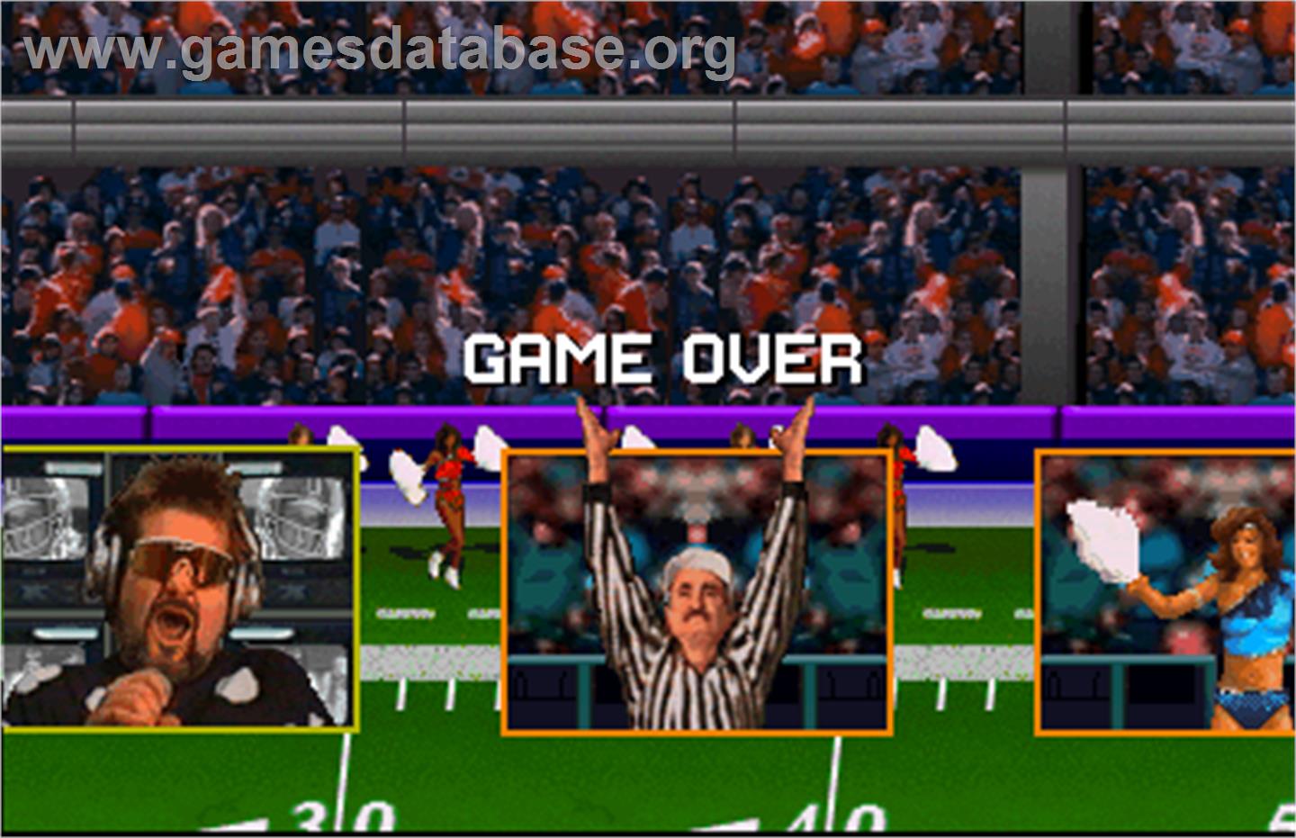 High Impact Football - Arcade - Artwork - Game Over Screen
