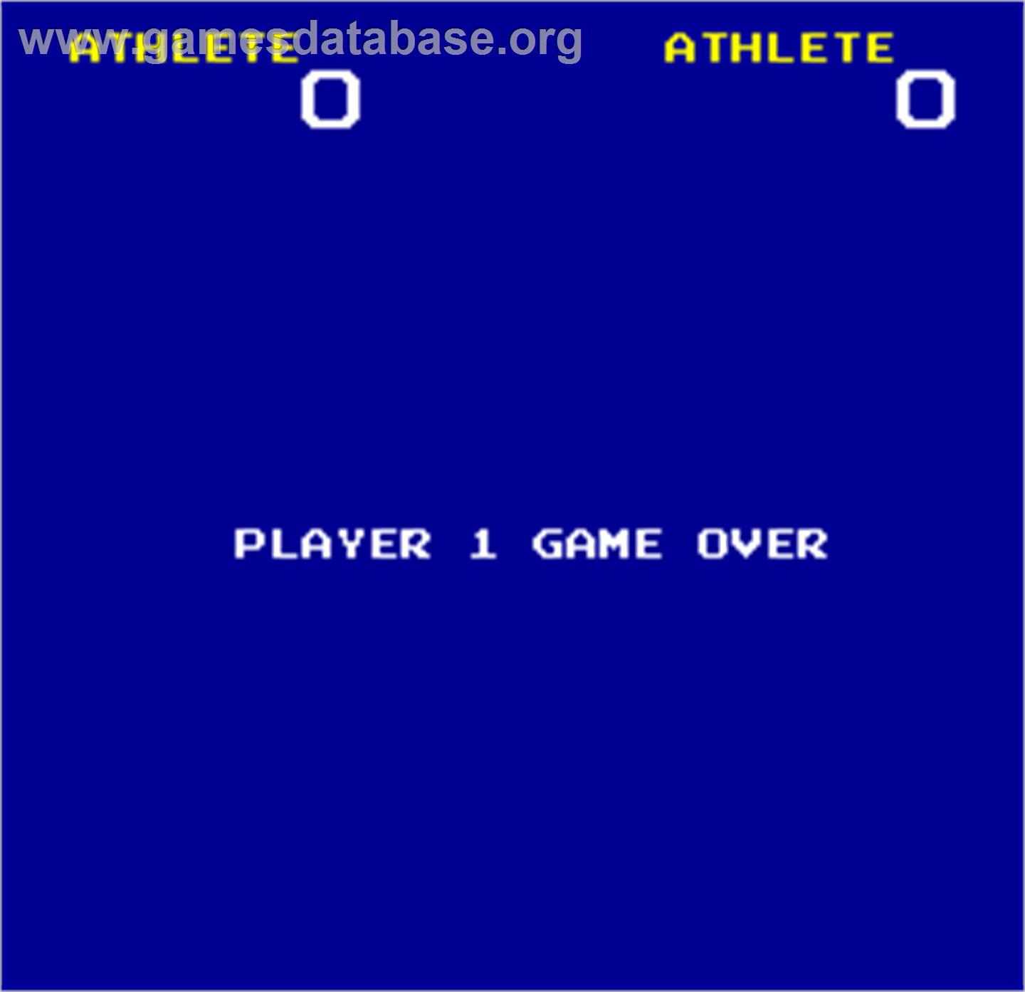 Hunchback Olympic - Arcade - Artwork - Game Over Screen