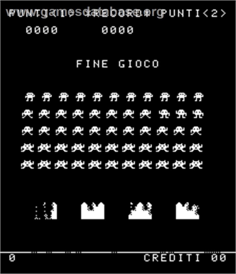 Invasion - Arcade - Artwork - Game Over Screen