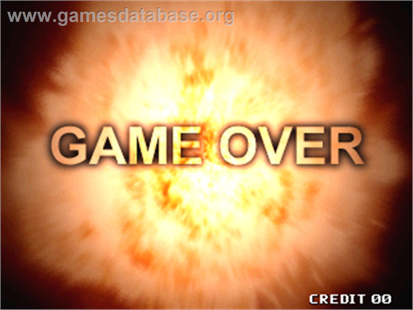 Iron Fortress - Arcade - Artwork - Game Over Screen