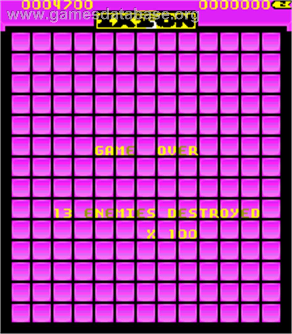 Ixion - Arcade - Artwork - Game Over Screen