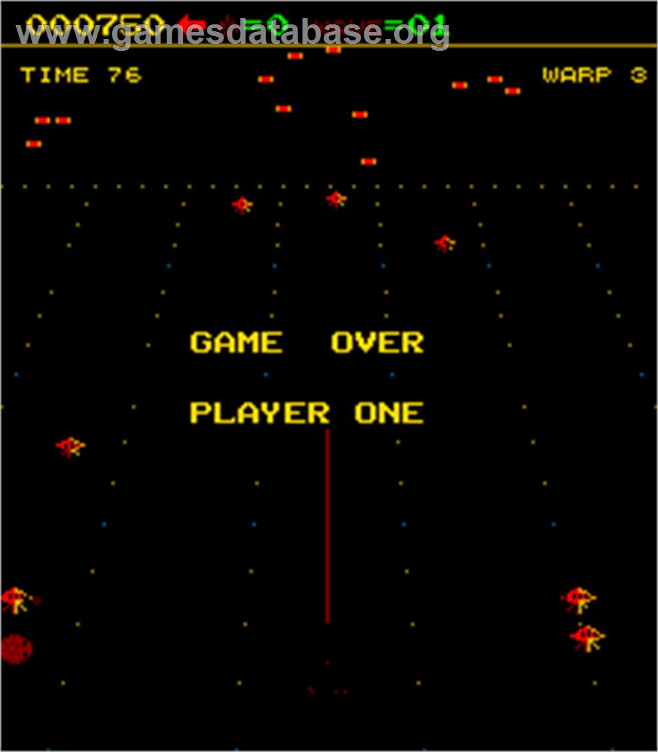 Juno First - Arcade - Artwork - Game Over Screen