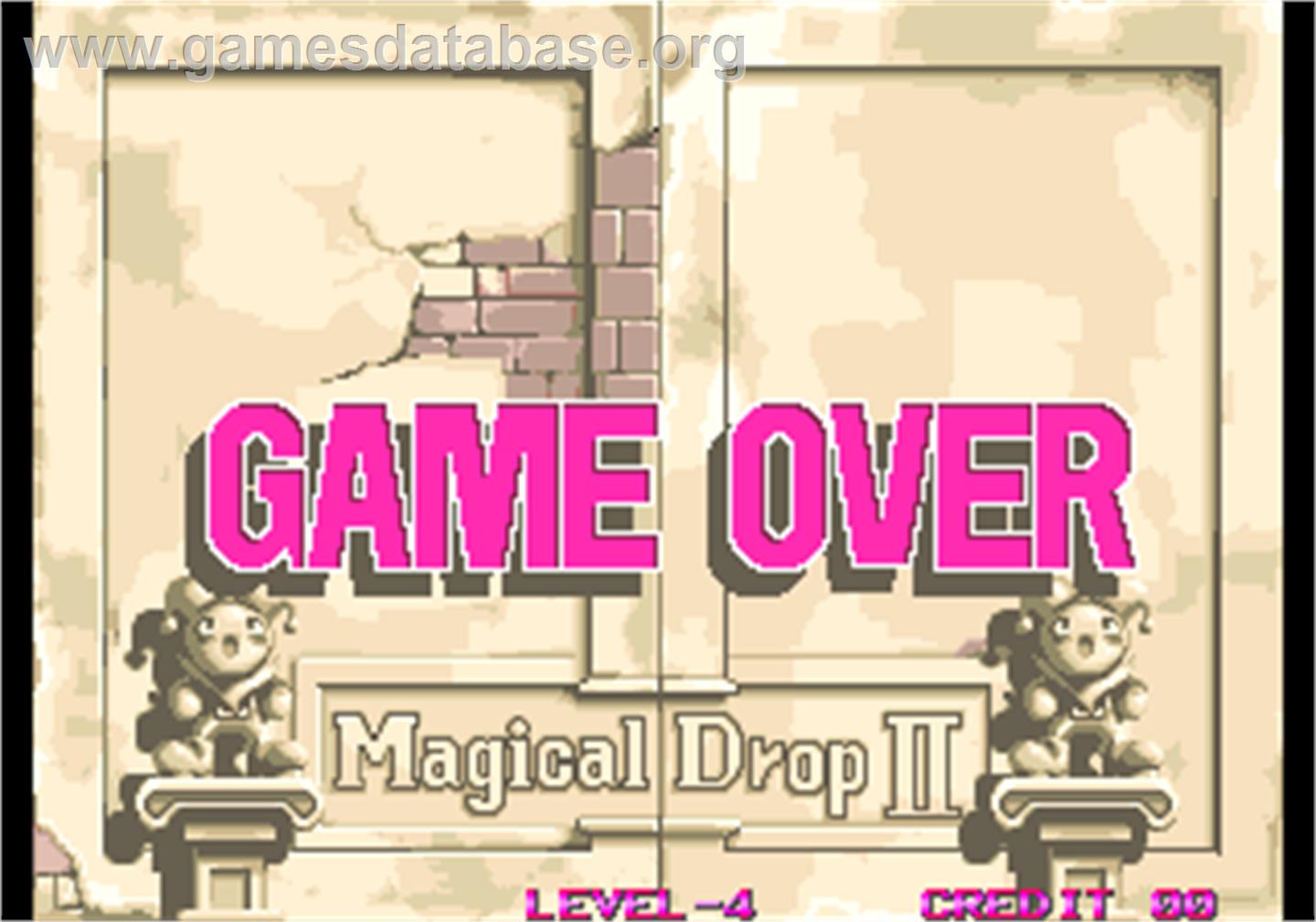 Magical Drop II - Arcade - Artwork - Game Over Screen