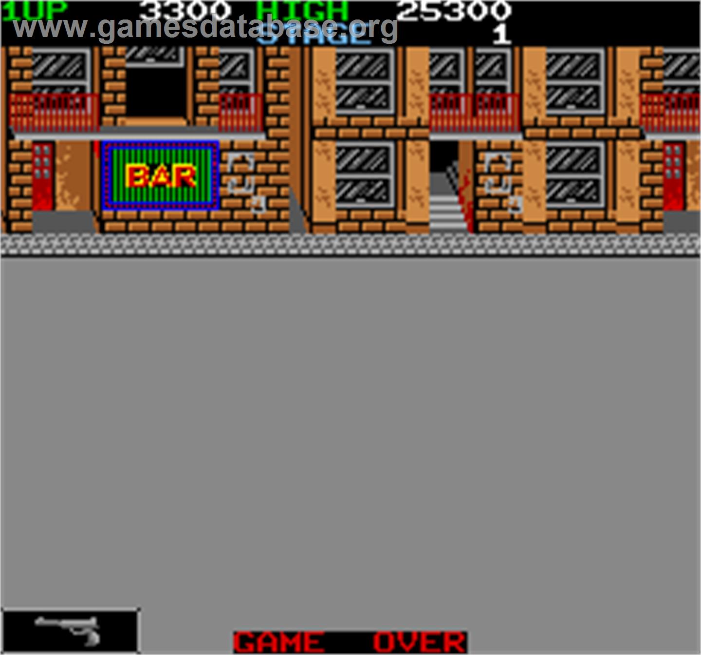 Manhattan 24 Bunsyo - Arcade - Artwork - Game Over Screen