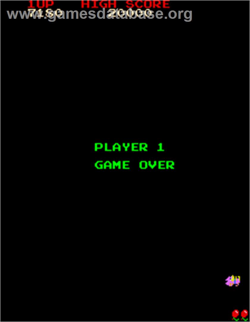 Mappy - Arcade - Artwork - Game Over Screen