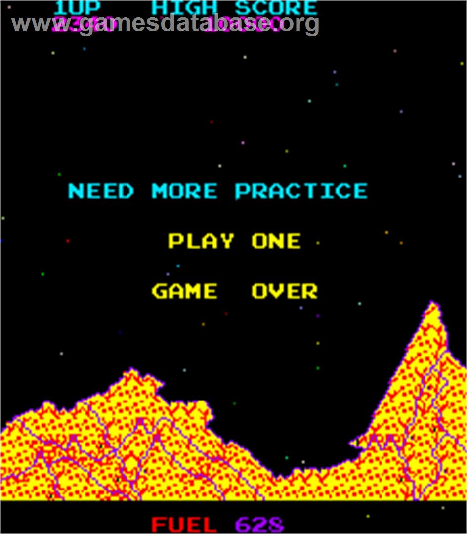 Mars - Arcade - Artwork - Game Over Screen