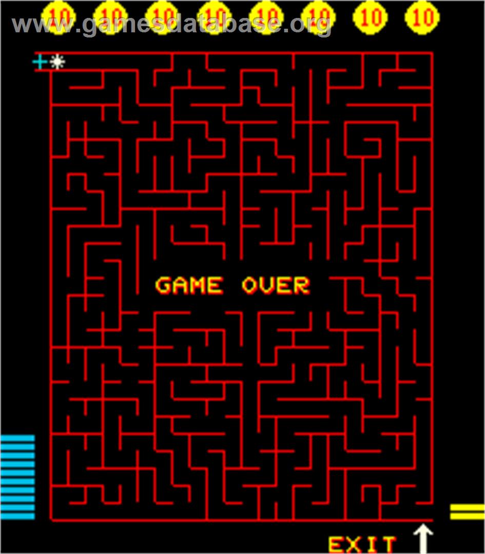 Merlins Money Maze - Arcade - Artwork - Game Over Screen