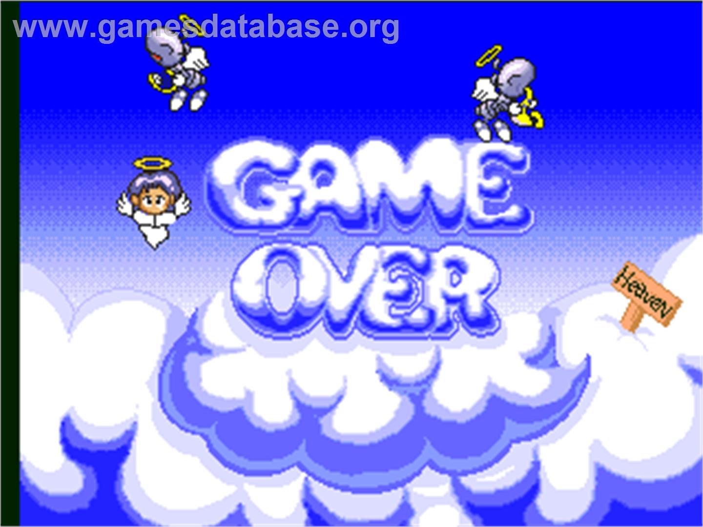 Metal Saver - Arcade - Artwork - Game Over Screen