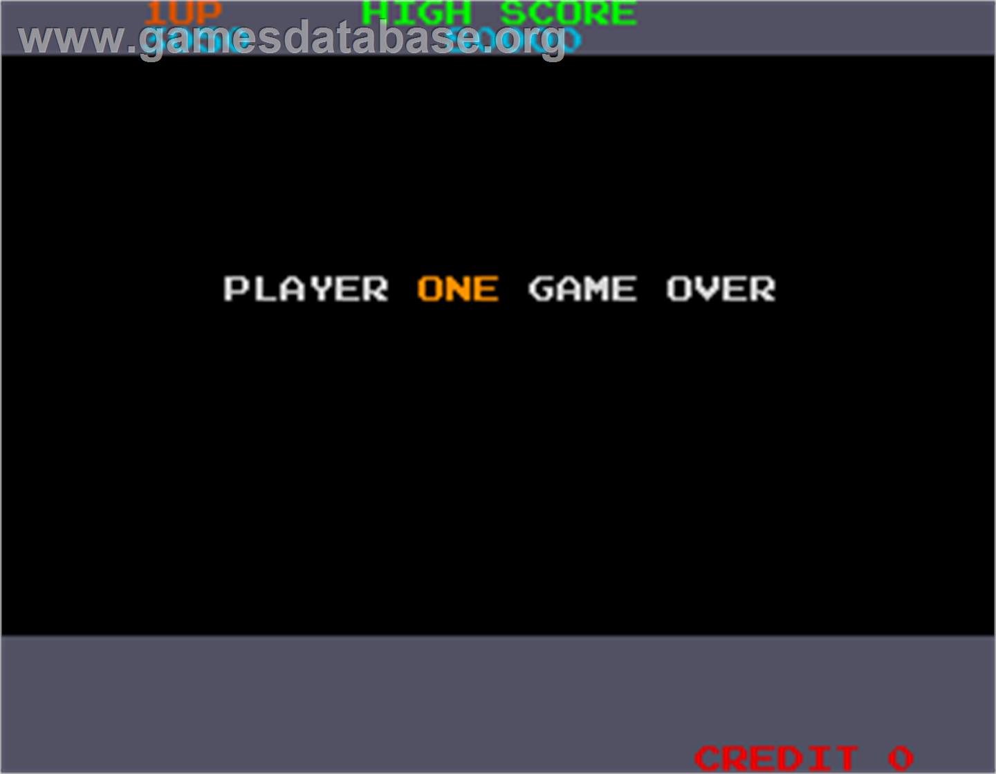 Metro-Cross - Arcade - Artwork - Game Over Screen