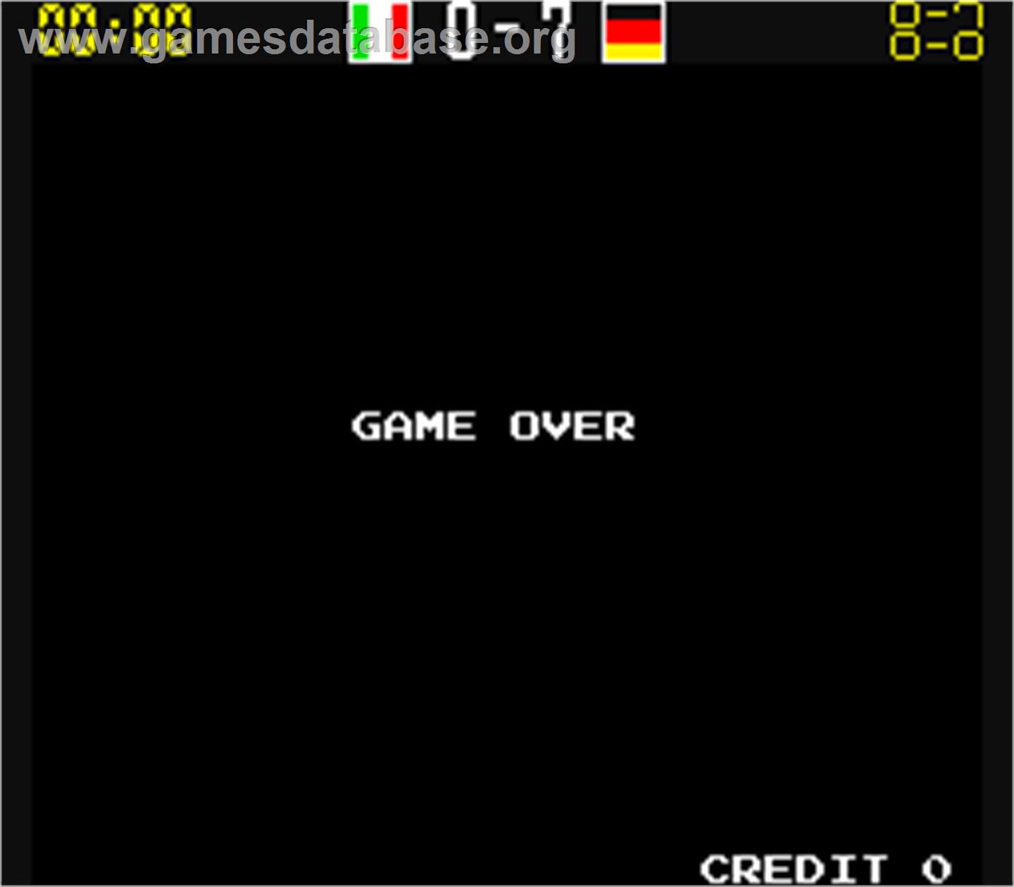 Mexico 86 - Arcade - Artwork - Game Over Screen