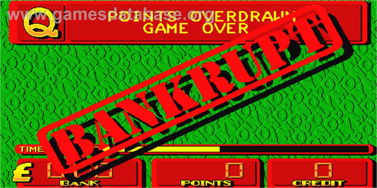 Monopoly - Arcade - Artwork - Game Over Screen